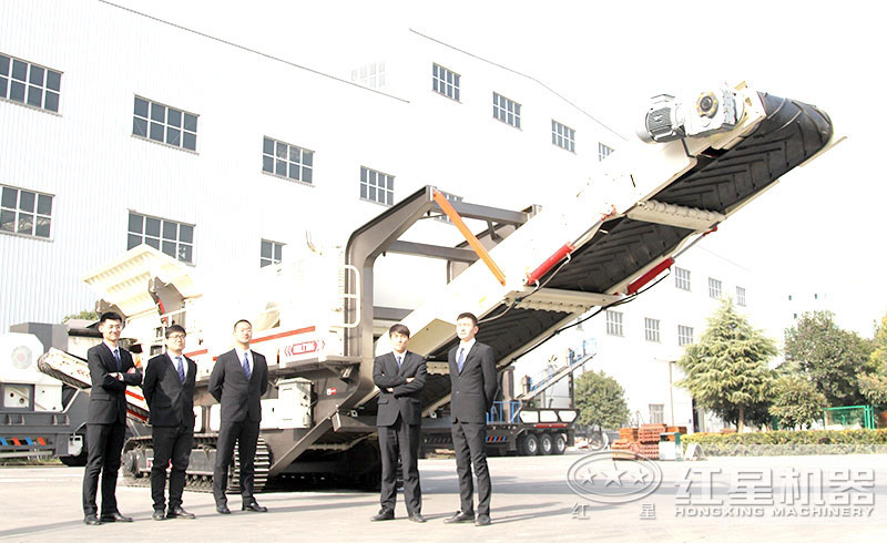 履帶移動破碎站